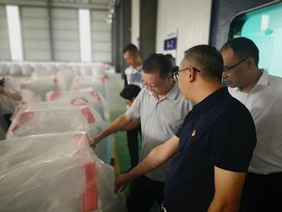 黄勇同志率队到黔南高新技术开发区调研裕能新能源电池材料项目